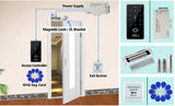YiToo RFID Fingerprint Access Control System Door Lock, IP68 Fully Waterproof Electric Lock Set For Home Safe, Outdoor