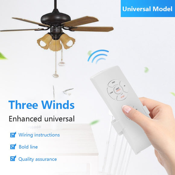 Universal Ceiling Fan Lamp Remote Controller Kit diy Smart Remote Adjust Speed timing ceiling fan Light Remote Control Switch