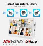 4K Onvif PoE NVR With 11.6&quot;inch Display 4CH 8CH Video Recorder for Home Security CCTV System H.265 Face/Vehicle Detect NVR XMEye