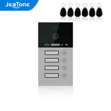 JeaTone 1.0MP Fingerprint IP SIP Doorbell Doorphone Call Panel for 1/2/3 Floors with IC Cards, Night Vision, Waterproof Function