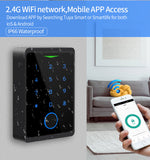 Tuya APP Door Lock IP66 Waterproof Keyless Fingerprint WIFI Access Control Standalone Keypad Fingerprint EM RFID Card Door Entry