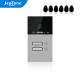 JeaTone 1.0MP Fingerprint IP SIP Doorbell Doorphone Call Panel for 1/2/3 Floors with IC Cards, Night Vision, Waterproof Function