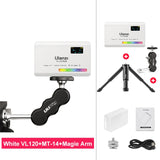 Compact Video Light with Display Screen Diffuser Mini Camera RGB Light Smartphone Selfie Lighting 3100mAh
