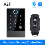 K2F Waterproof 13.56Mhz Access Control Keypad Fingerprint Door Lock TTLOCK App Bluetooth Lock Long Range 13.56MHz Card Reader