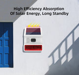 Wireless Outdoor Solar Siren Powered Strobe Sound Flash Waterproof Alarm Siren for 433MHz Wifi GSM Alarm System