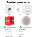SMATRUL Wall Smart Light Switch Infrare IR Sensor No Need Touch EU UK 220V 110V Glass Screen Panel Electrical Power On Off Lamp