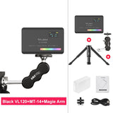 Compact Video Light with Display Screen Diffuser Mini Camera RGB Light Smartphone Selfie Lighting 3100mAh