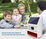 Wireless Outdoor Solar Siren Powered Strobe Sound Flash Waterproof Alarm Siren for 433MHz Wifi GSM Alarm System