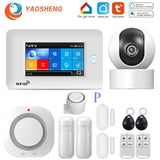 Smart Security Alarms For Home WIFI Wireless Home Alarm APP Remote Control Compatible With Alexa House Alarm Systems