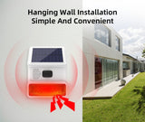 Wireless Outdoor Solar Siren Powered Strobe Sound Flash Waterproof Alarm Siren for 433MHz Wifi GSM Alarm System