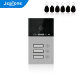 JeaTone 1.0MP Fingerprint IP SIP Doorbell Doorphone Call Panel for 1/2/3 Floors with IC Cards, Night Vision, Waterproof Function