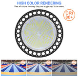 220V Lamp Garage Bulb UFO Lampara Led Spotlight 100W 150W 200W 240W Industrial Lighting Chandelier For Warehouse