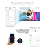 Smart Lock, wifi App pincode Keypad Biometric Fingerprint electronic door lock From Brazil
