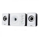 D-205 Portable 3W USB 2.0 Computer Subwoofer Combination Speakers with 3.5mm Audio Plug for Desktop Laptop PC Smartphone