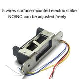Original DC12V Stainless Steel Sturdiness Narrow Frame Fail Secure ANSI standard Electric Strike Lock electronic door lock