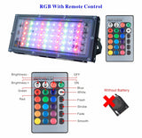 Flood Light Lamp AC220V Outdoor Lighting Floodlight Waterproof Reflector Led Rgb Spotlight with Remote