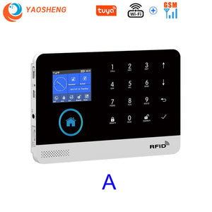 433MHz Wireless WIFI GSM Home Security Alarm System - Smart Home Alarm System With Motion Sensor With Alexa &amp; Google Home