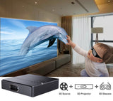 S5 HD 4K Real 3D DLP Projector with Zoom, Auto Keystone,Android 9.0 WiFi LED Smart Portable Proyector Bluetooth Airplay
