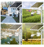 5MP 4G SIM Card Security IP Camera HD CCTV 30X Zoom Surveillance Cam With 80W Solar Panel 40A Rechargeable Battery CamHipro APP