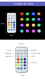 USB Rechargeable Submersible Swimming Pool Light RGB Led Night Light with Suction Cup RF Control Outdoor Garden Underwater Lamp