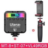 RGB Video Lights Mini LED Camera Light 2000mAh Rechargable LED Panel Lamp Photo Video Lighting  for Youtube Tik tok