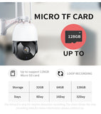 5MP 4G SIM Card Security IP Camera HD CCTV 30X Zoom Surveillance Cam With 80W Solar Panel 40A Rechargeable Battery CamHipro APP