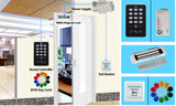 YiToo Door Access Control System Kit RFID Keypad + Power Supply + Electric 180KG Magnetic Lock Strike Door Locks for Home Safe
