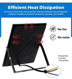 LED Flood Light AC220V 50W 100W 150W 200W Black Shell IP66 Waterproof LED Spotlight Garden Street Gate Wall Floodlights