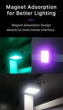 RGB Video Lights Mini LED Camera Light 2000mAh Rechargable LED Panel Lamp Photo Video Lighting  for Youtube Tik tok