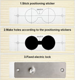 DC 12V Mini Electric Bolt Lock Fail Safe Stainless Steel Solenoid Electric Door Lock 5 Wires Feedback Lock Easy to Install
