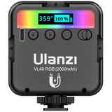 RGB Video Lights Mini LED Camera Light 2000mAh Rechargable LED Panel Lamp Photo Video Lighting  for Youtube Tik tok