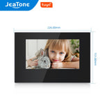 Jeatone 7 Inch WiFi Video Intercom for 2 Apartments Door Access Control System Tuya Smart APP Remote Unlock,Call and Monitor
