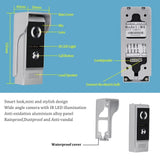 YiToo 4.3 inch Video Door Phone Home Security Intercom System Video Doorbell Outdoor Waterproof 700TVL Camera IR Night Vision