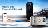 Smart lock Waterproof Wifi Fingerprint Rim Lock Smart Card Digital Code Electronic Door Lock For Home Security Mortise