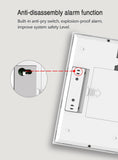 Wireless WIFI GSM Home Burglar Security Alarm System SMS Tuya Smart Life APP Control With 4.3Inch Touch Screen Alarm Kits