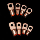 260/240/60CPS Assortment Car Auto Copper Ring Terminal Wire Crimp Connector Bare Cable Battery Terminals Soldered Connectors Kit