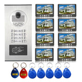 7&#39;&#39; Video Door Phone Doorbell Intercom Entry System 12 Units Monitors +1000TVL IR Camera Doorphone for 12/10/8/4/6 Apartments