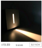 3W Recessed Led Stair Light AC85-265V Indoor IP20 Outdoor IP65 Corner Wall lights Stairs Step stairway Hallway staircase lamp