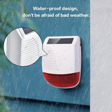 433MHz Wireless light Flash Strobe Outdoor Solar Waterproof Siren -Home Burglar Wifi GSM Home Security Alarm System