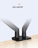 NB F195A 3-12kg Aluminum 22-32" Dual computer screen stand Gas Spring Arm Full Motion double PC Monitor Holder Support