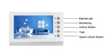 Dragonsview 7 Inch Video Door Phone Doorbell Intercom System With Monitor and Outdoor Panel Talk Call Monitoring  Unlock