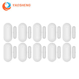 YAOSHENG PB68 Magnetic Sensors Wireless Door Detector Window Sensor WiFi App for 433MHz Home Security Detector Alarm System Kits