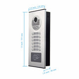 7&#39;&#39; Video Door Phone Doorbell Intercom Entry System 12 Units Monitors +1000TVL IR Camera Doorphone for 12/10/8/4/6 Apartments
