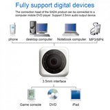 D-205 Portable 3W USB 2.0 Computer Subwoofer Combination Speakers with 3.5mm Audio Plug for Desktop Laptop PC Smartphone