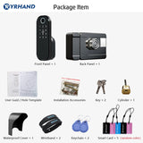 Smart lock Waterproof Wifi Fingerprint Rim Lock Smart Card Digital Code Electronic Door Lock For Home Security Mortise