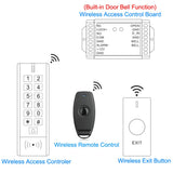 Waterproof Wireless Door Lock Remote Control Access Control 125Khz 13.56Mhz RFID Access Control Wireless Keypad Control Reader