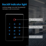 Waterproof WiFi Tuya App Backlight Touch 125khz RFID Card Access Control Keypad WG26 Output Alarm Management Card Support