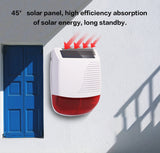 433MHz Wireless light Flash Strobe Outdoor Solar Waterproof Siren -Home Burglar Wifi GSM Home Security Alarm System