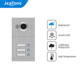 JeaTone 1.0MP IP Call Panel  for 1/2/3/4 Floors Single Apartment with High Resolution Day/Night Vision, IP65 Waterproof Doorbell