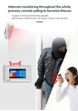 Smart Security Alarms For Home WIFI Wireless Home Alarm APP Remote Control Compatible With Alexa House Alarm Systems